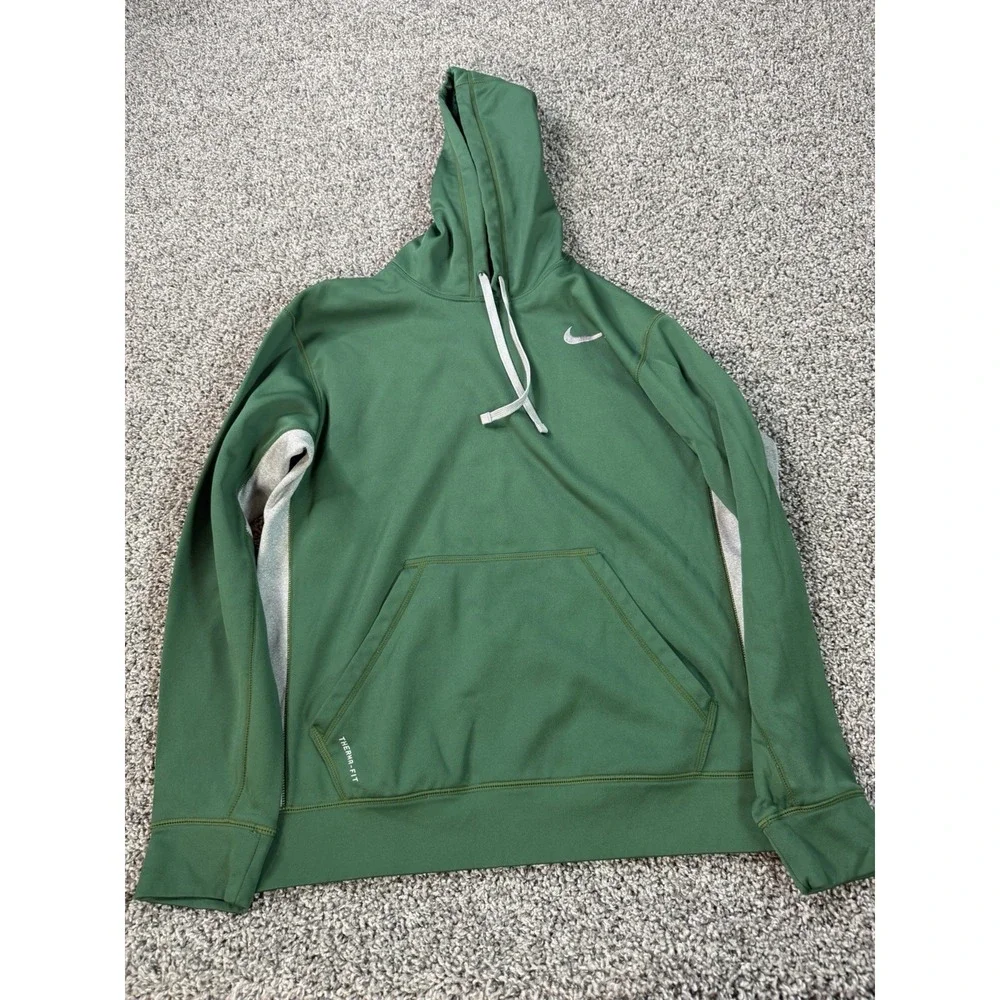 Nike Therma-Fit Pullover Hoodie Women's Size Medium Green